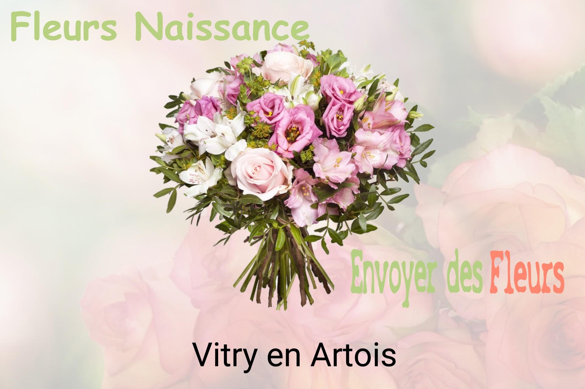 Bouquet de fleurs de naissance livré à Vitry-en-Artois